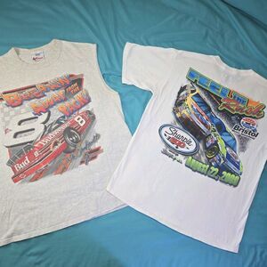 VTG NASCAR T-Shirt Lot Dale Earnhardt Jr Budweiser + 2009 Sharpie 500 Bristol